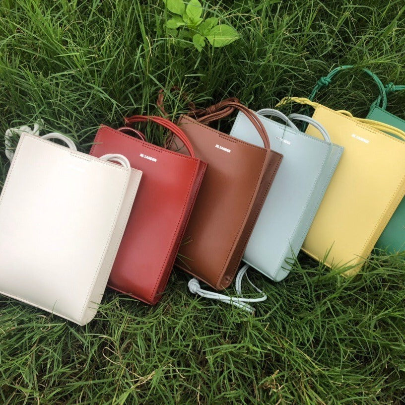 Women's Preferred Mobile Genuine Leather Woven Shoulder Bags