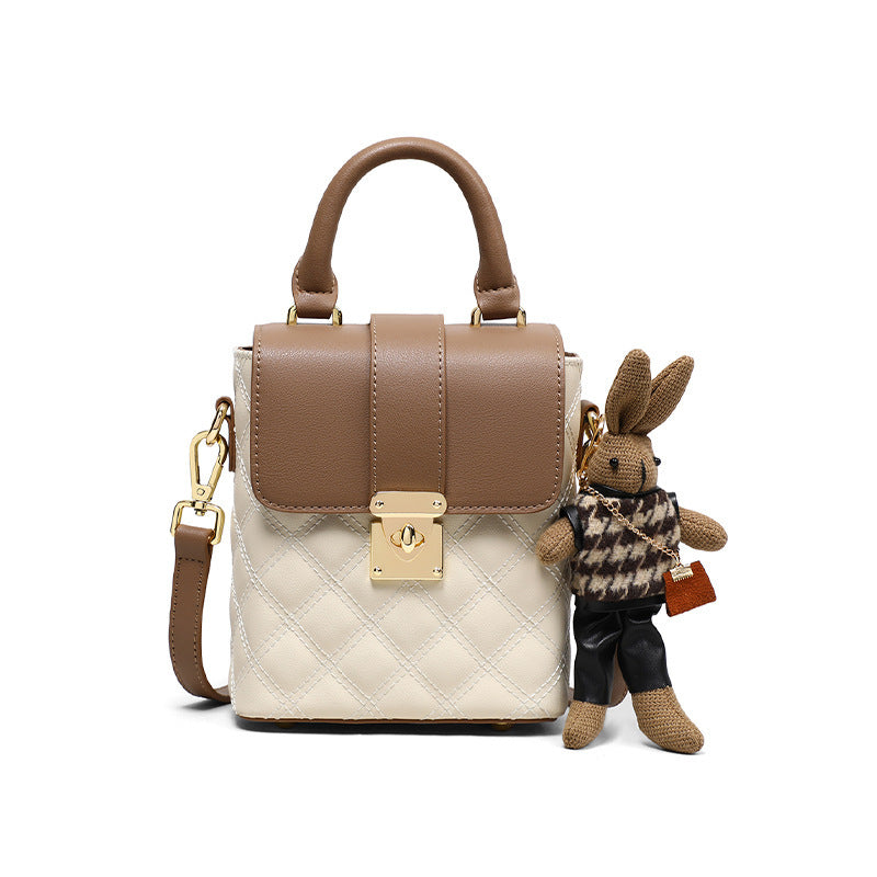 Women's Cell Leather Pocket High-grade Mini Small Square Bags