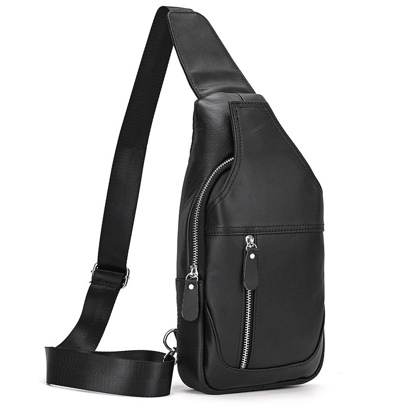 Men's Genuine Leather Out Black Brown Bags