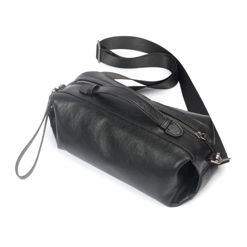 Men's Leather Commute Leisure First Layer Cowhide Men's Messenger Bags