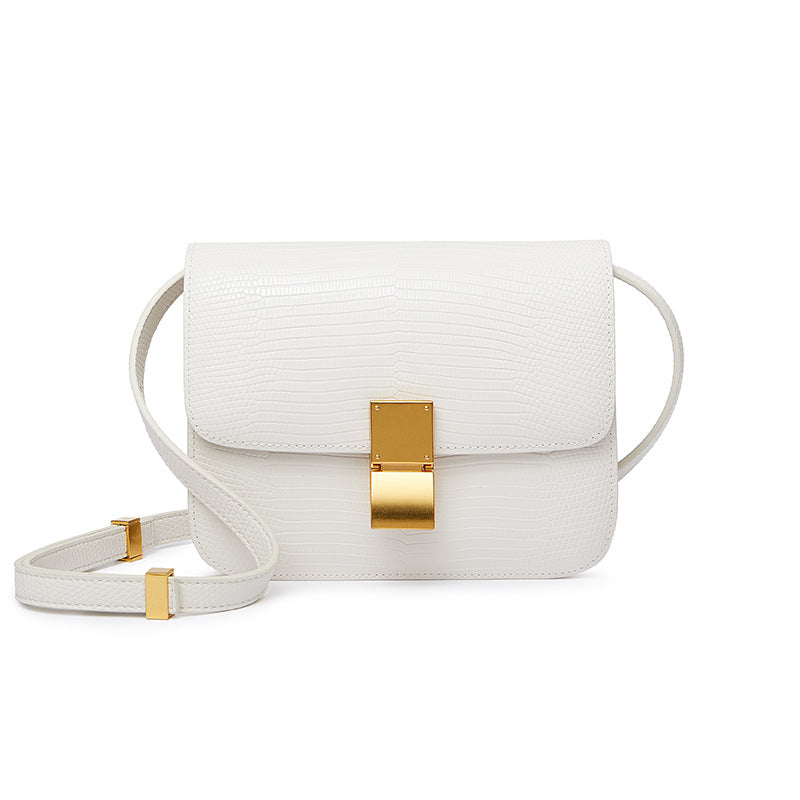 Women's High Quality Genuine Leather Lizard Pattern Crossbody Bags