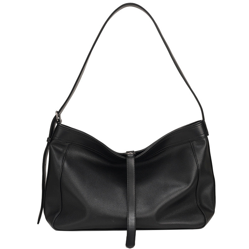 Men's Lychee Pattern Soft Leather Niche Designer Men's Messenger Bags