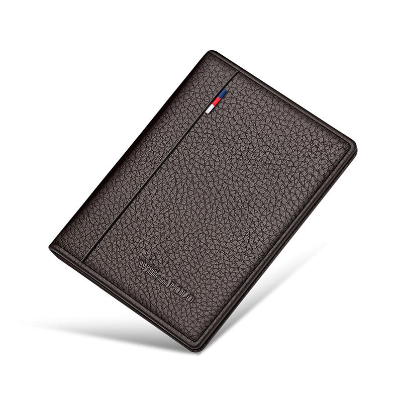 Men's First Layer Cowhide Male Cattle Leather Card Holder