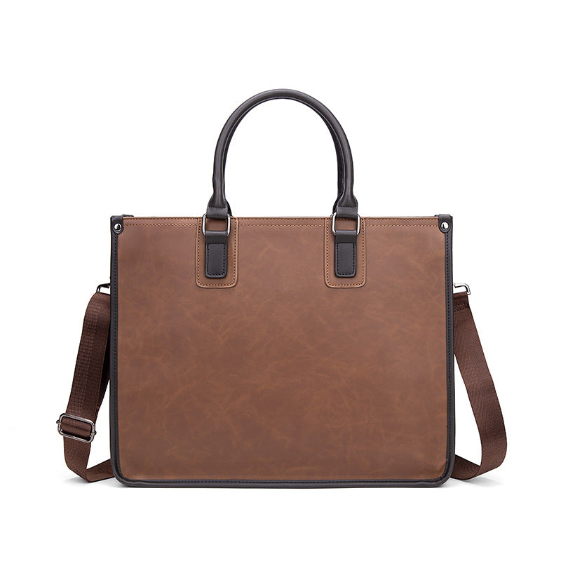 Men's Document Simple Retro Portable Trip Computer Men's Briefcases