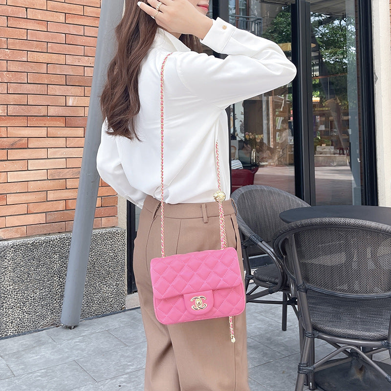 Women's Classic Style Rhombus Chain Fat Underarm Crossbody Bags