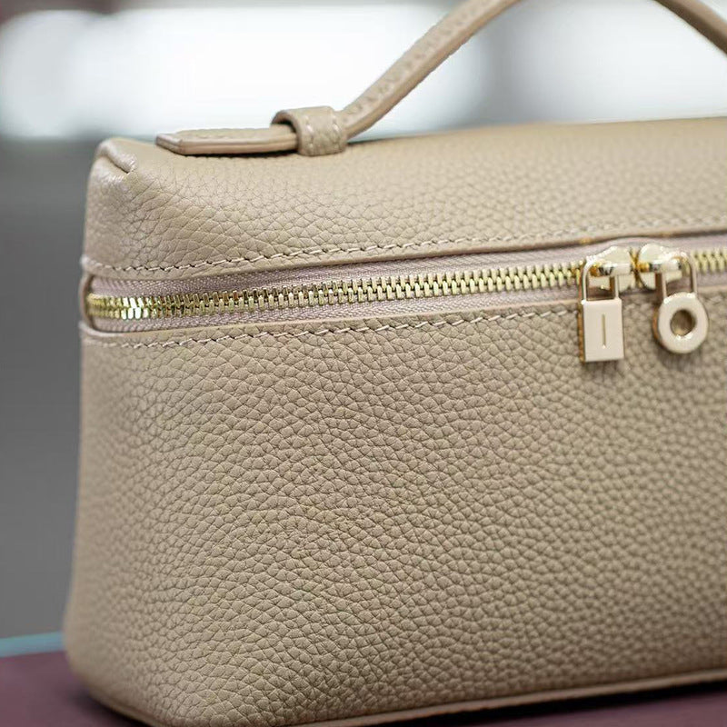 Women's Genuine Leather First Layer Cowhide Lunch Crossbody Bags