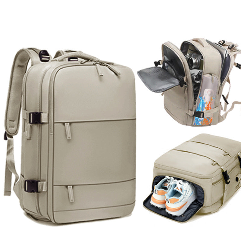 Women's & Men's & Simple Large Capacity Bottom Independent Backpacks