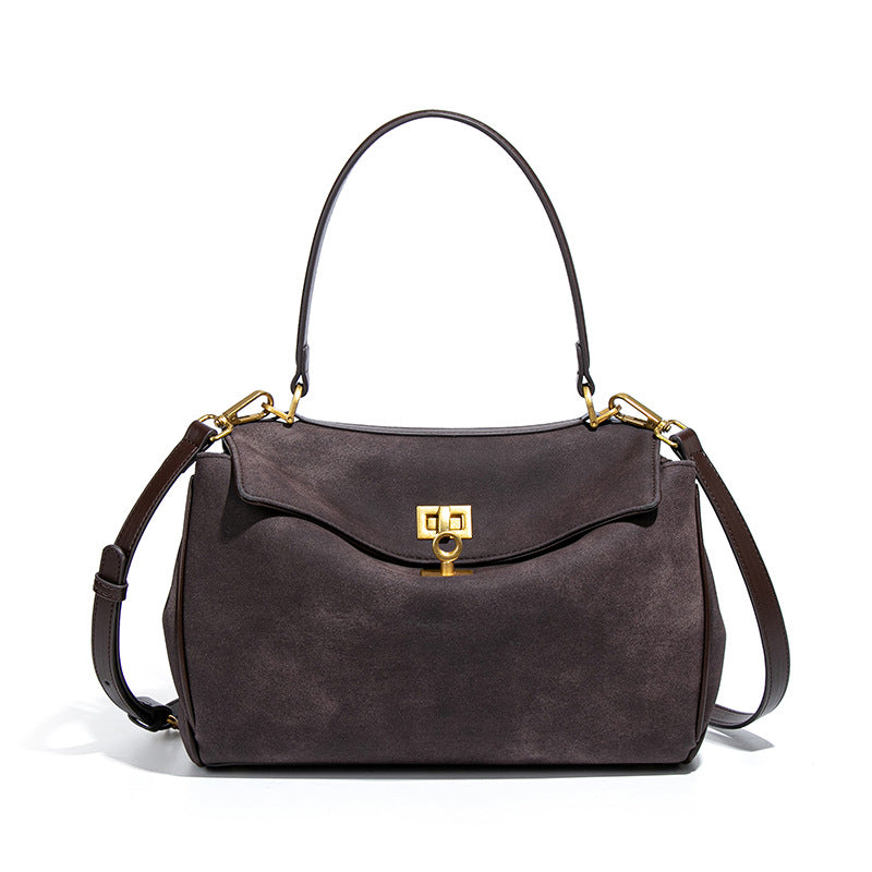 Women's Frosted Kelly High-grade Hand-held Suede Personality Bags