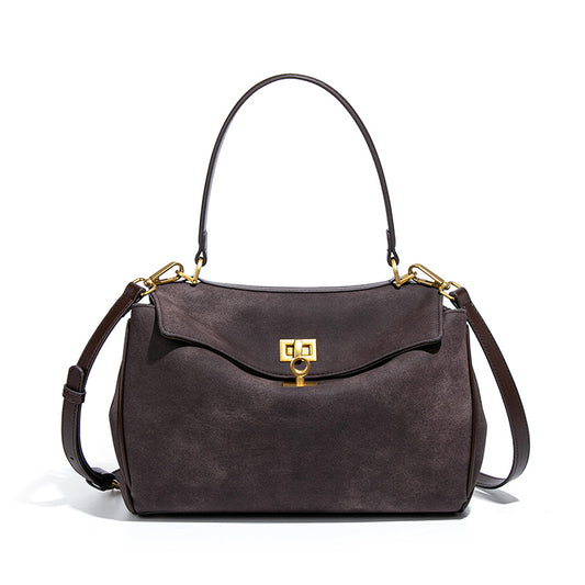 Women's Frosted Kelly High-grade Hand-held Suede Personality Bags