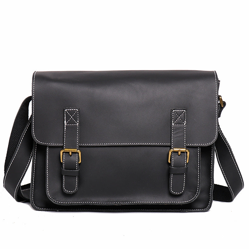 Women's & Men's & Source Leather British Retro Cowhide Men's Shoulder Bags
