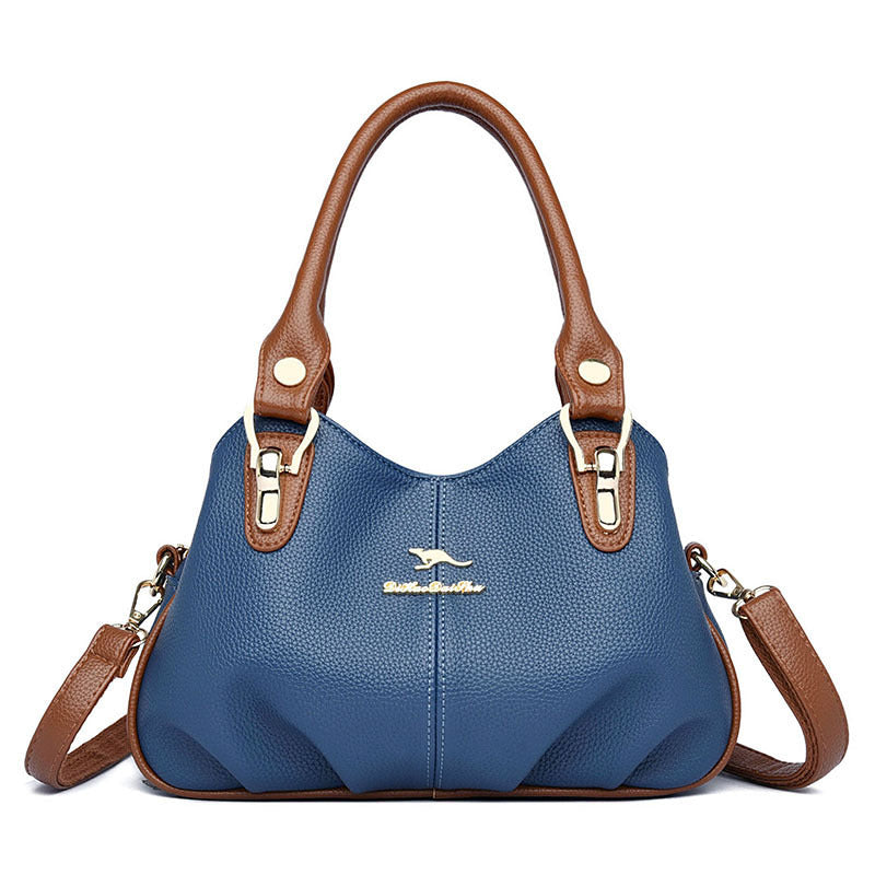 Women's Commuter Large Capacity Totes Contrast Color Handbags