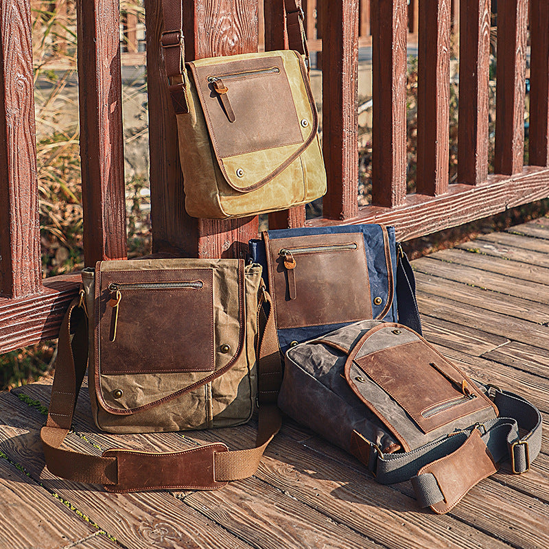 Men's S. C. Cotton Retro Batik Waterproof Men's Messenger Bags