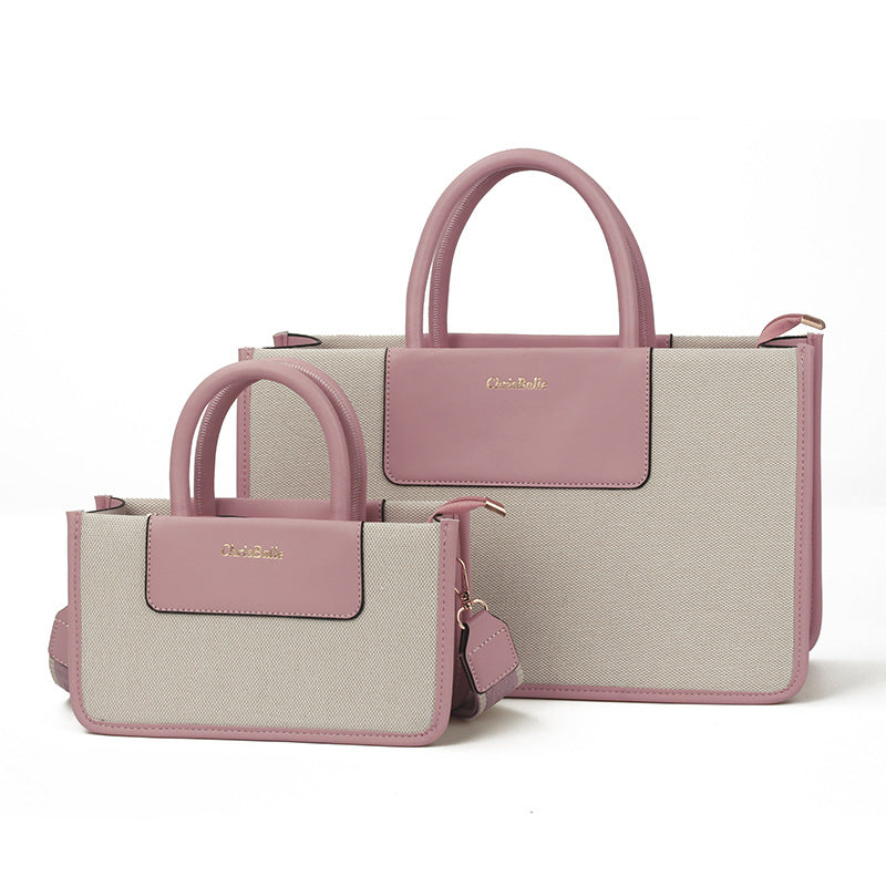 Large Capacity Commuter Portable Canvas Simple Handbags