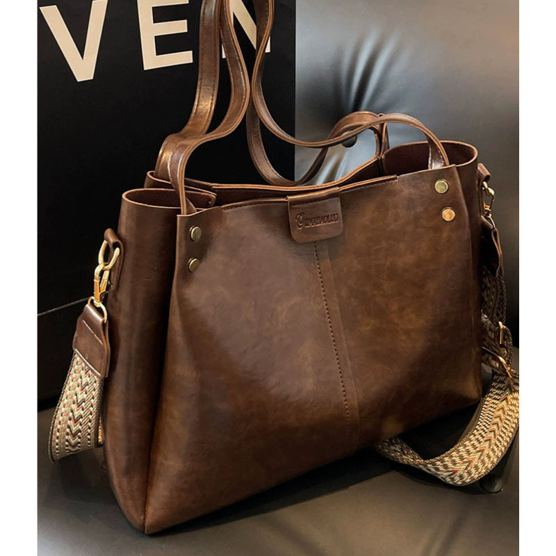 Women's High-grade Hand-held Large Capacity Commuting Crossbody Bags