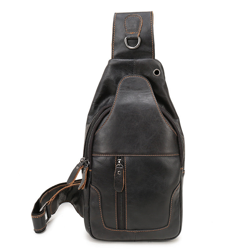 Men's Leather First Layer Cowhide Retro Style Men's Messenger Bags