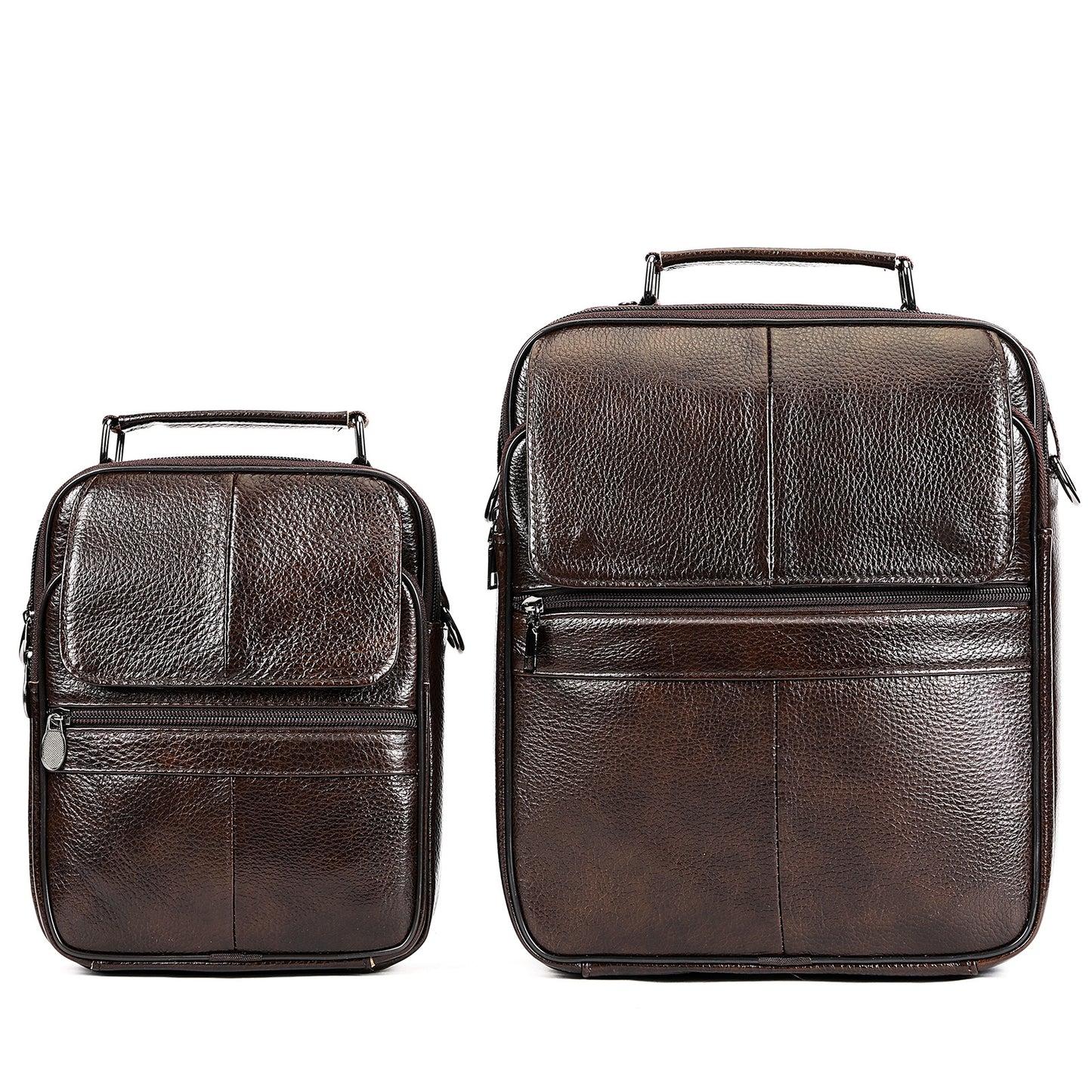 Men's Genuine Leather Business High-grade Cowhide Large Men's Shoulder Bags