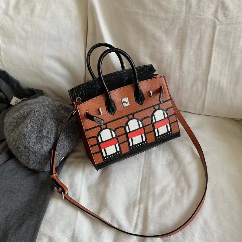 House High-grade Exquisite Genuine Leather Cowhide Shoulder Bags