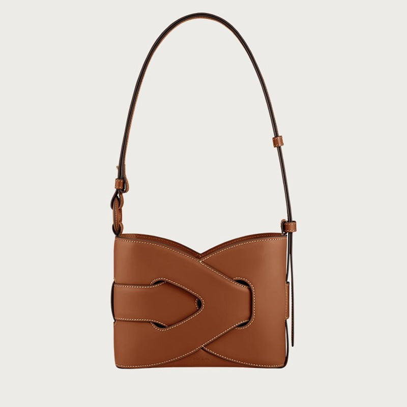 Woven French Pauline Niche Retro Twist Portable Shoulder Bags