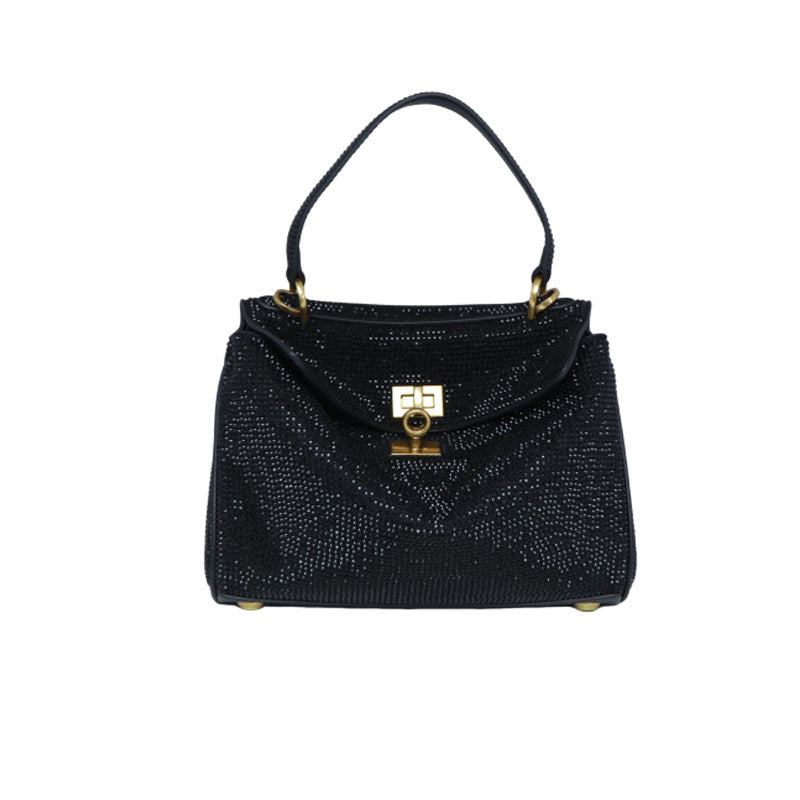 Women's Diamond Light Luxury Shiny Rhinestone Kelly Tote Bags