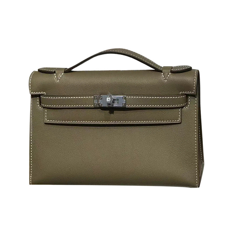 Women's Cowhide Generation Kelly Portable Advanced Leather Shoulder Bags