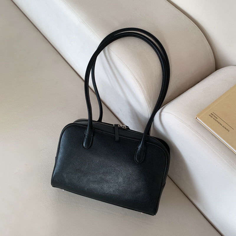Women's Bowling Vegetable Tanning Leather Minimalist For Bags