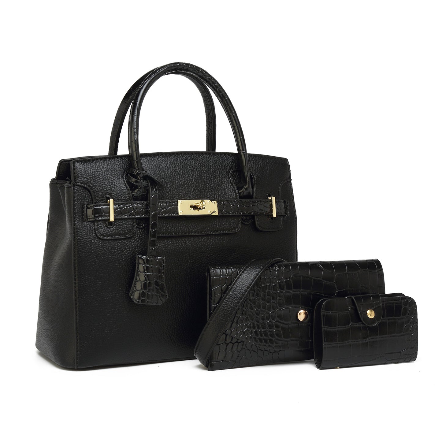 Women's Fashion Trendy Light Luxury Three-piece Set Tote Bags