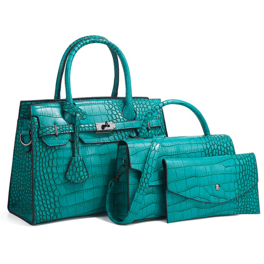 Alligator Print Fashion Trend Large Capacity Tote Bags