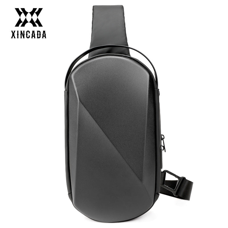 Men's Fashion Geometric Metal Sense Business Design Men's Messenger Bags