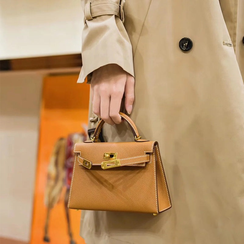 Women's Second Generation Kelly Leather Portable Shoulder Bags