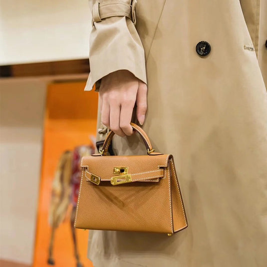 Women's Second Generation Kelly Leather Portable Shoulder Bags