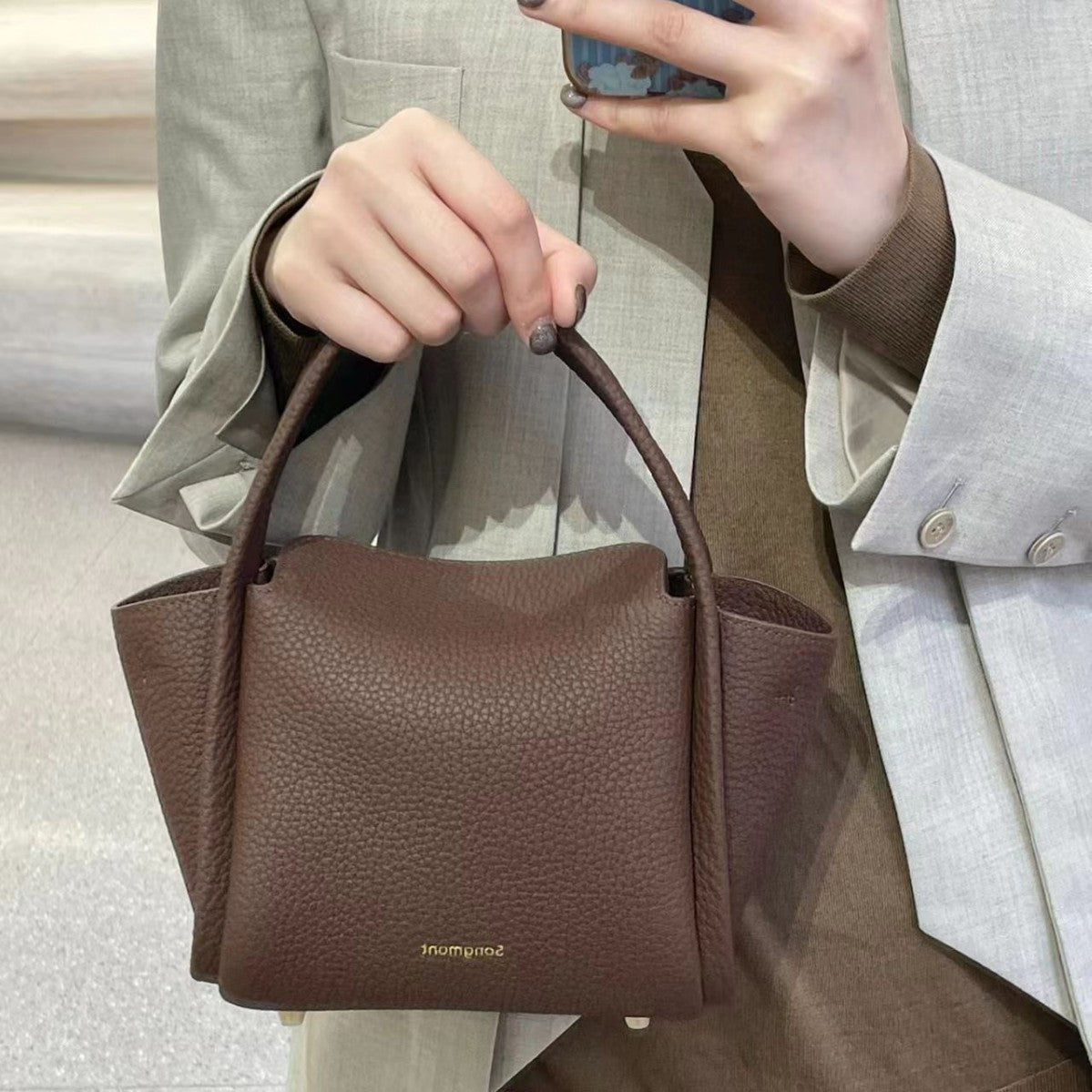 Pine Ingot Vegetable Basket Under The Mountain Crossbody Bags