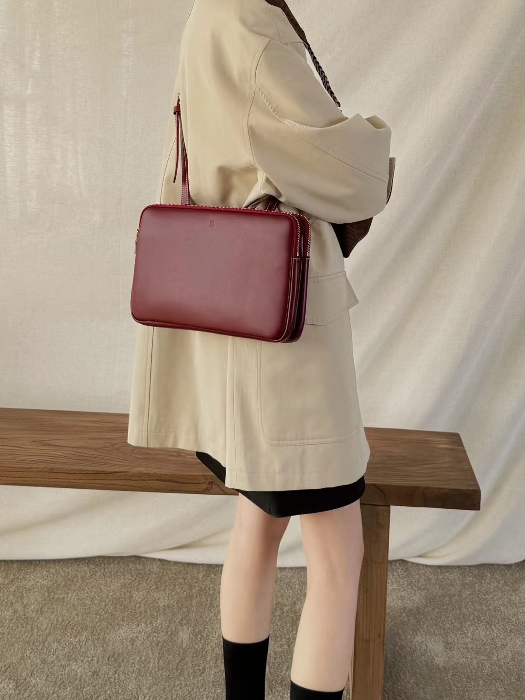 Women's Comfortable Style Twin Genuine Leather Shoulder Bags