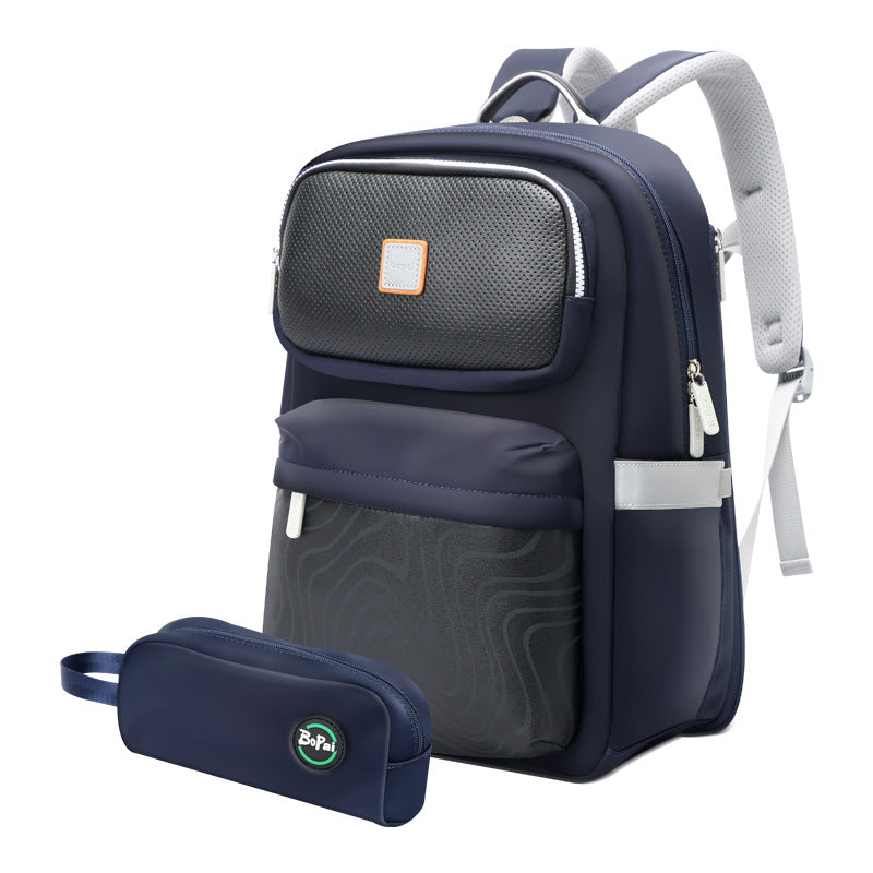 Women's & Men's & Lightweight Large Capacity Junior's Shock Elementary School Students' Schoolbags