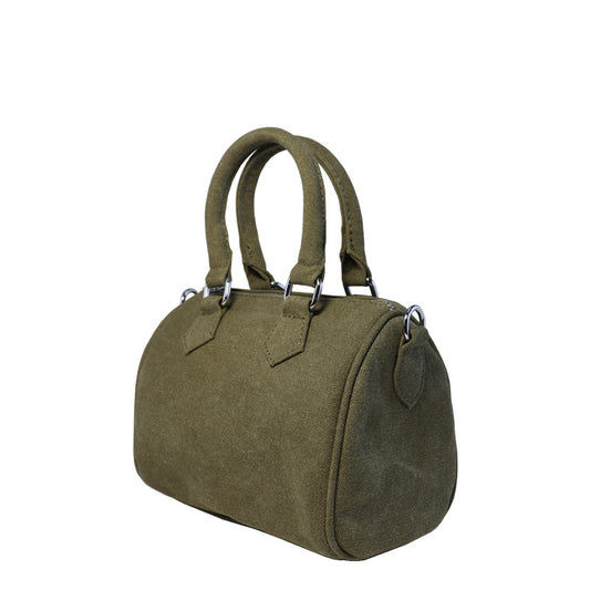 Trendy Army Green Canvas Pillow Fashion Handbags