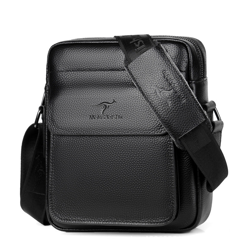 Men's First Layer Cowhide Genuine Leather Business Men's Messenger Bags