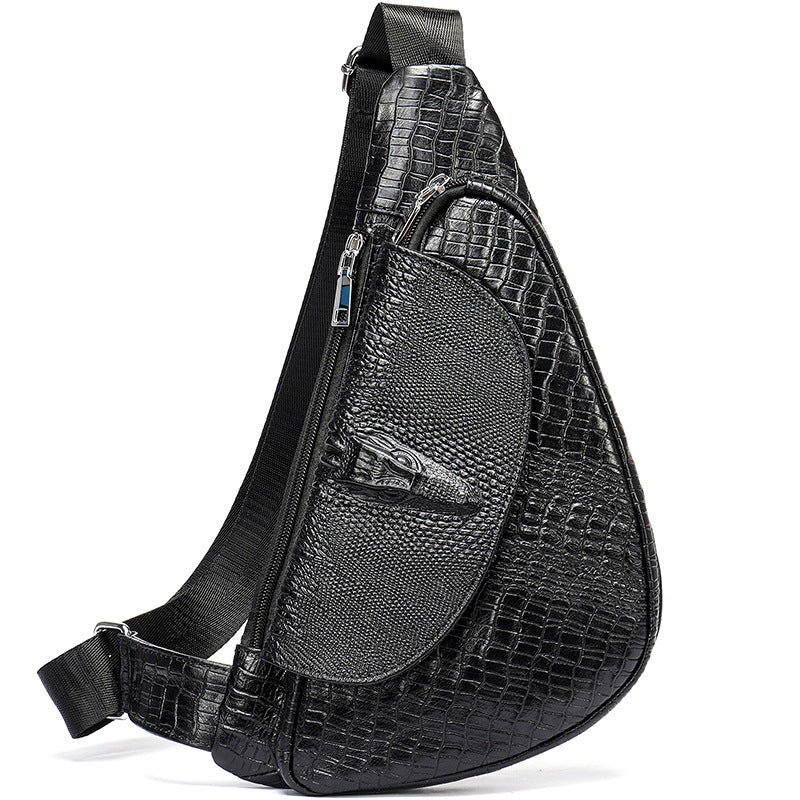 Classic Retro First Layer Cowhide Leather Men's Messenger Bags