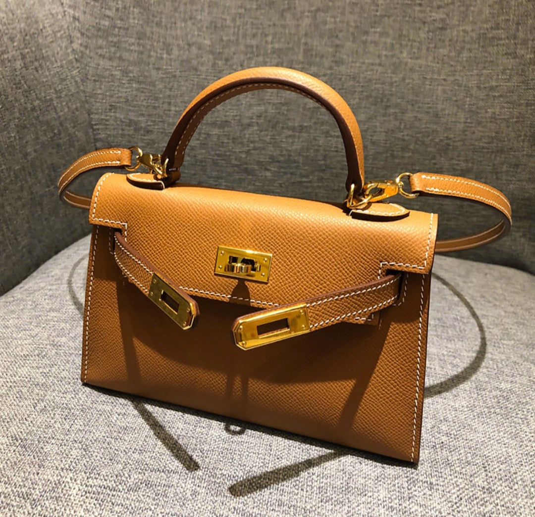 Women's Second Generation Kelly Leather Portable Shoulder Bags