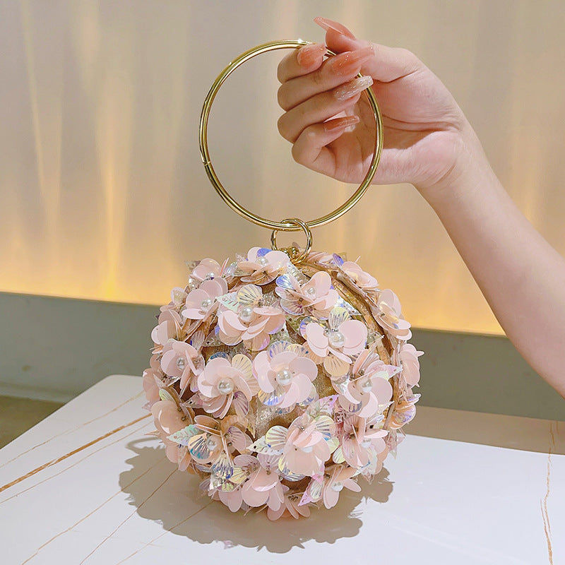 Style Holiday Flower Female Banquet Clutch Bags