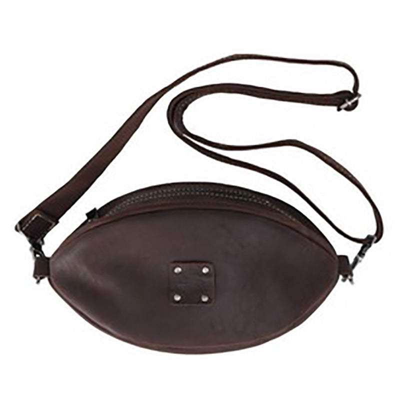 Men's Handmade Crazy Horse Top Layer Leather Men's Shoulder Bags