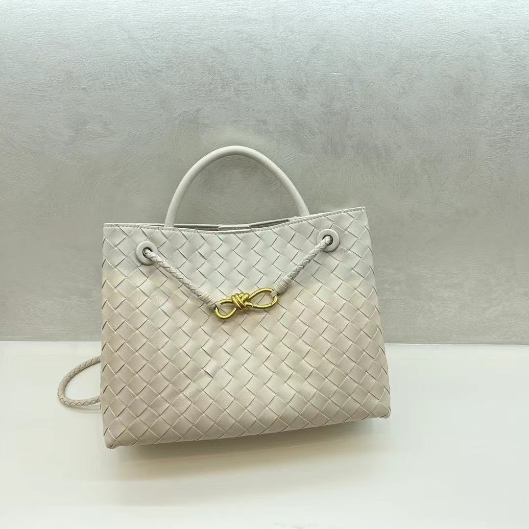 Fashion Woven Large Capacity Versatile Rhombus Tote Bags