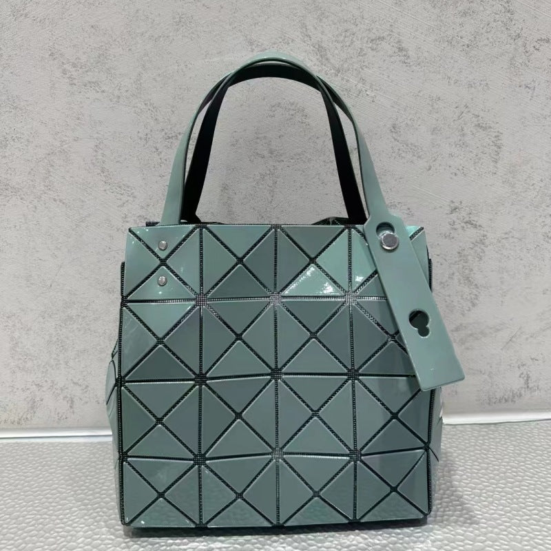 Women's September Underarm Geometric Diamond Pattern Box Shoulder Bags