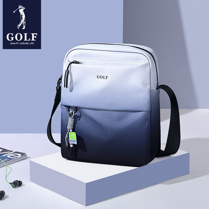 Men's Single Niche Ink Gradient National Trendy Style Men's Shoulder Bags