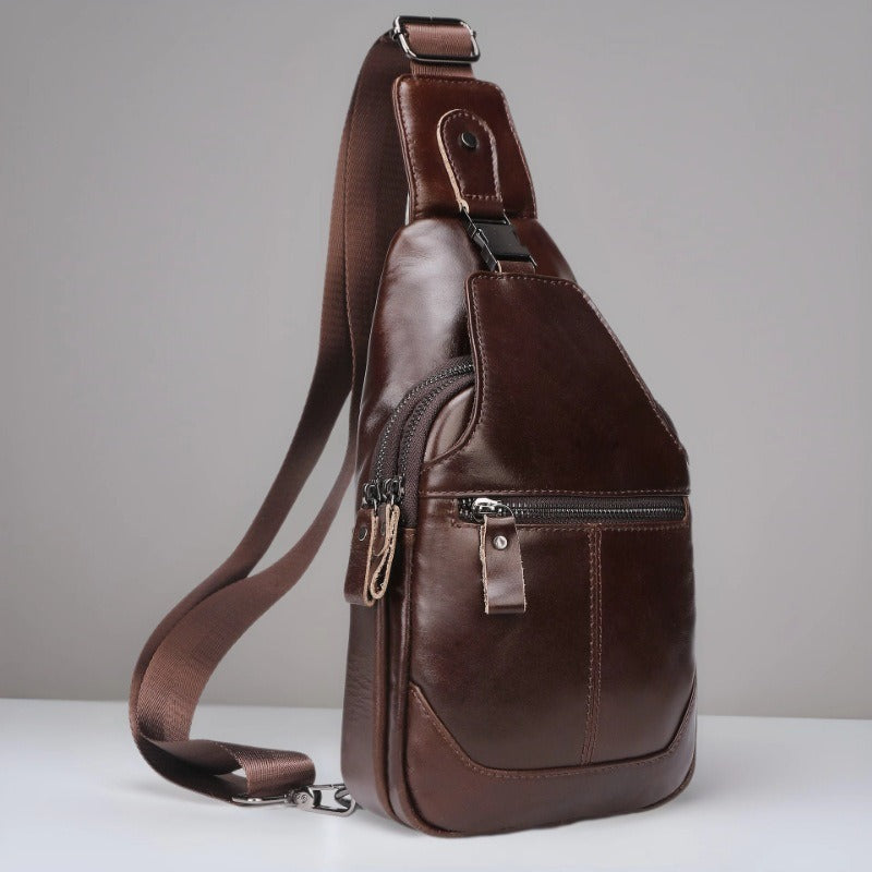 Men's Genuine Leather Fashion First Layer Cowhide Bags