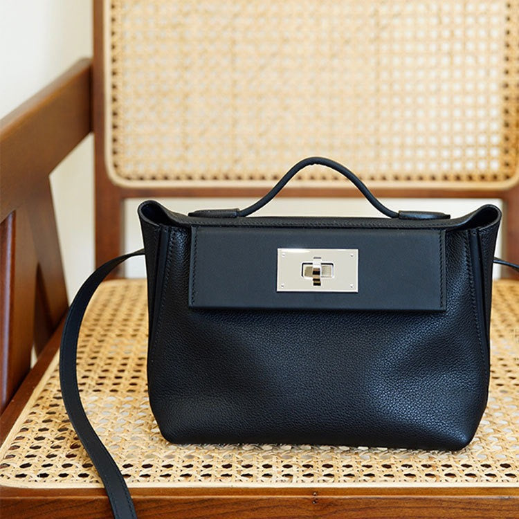 Women's Genuine Leather Retro Commuter Texture Light Bags
