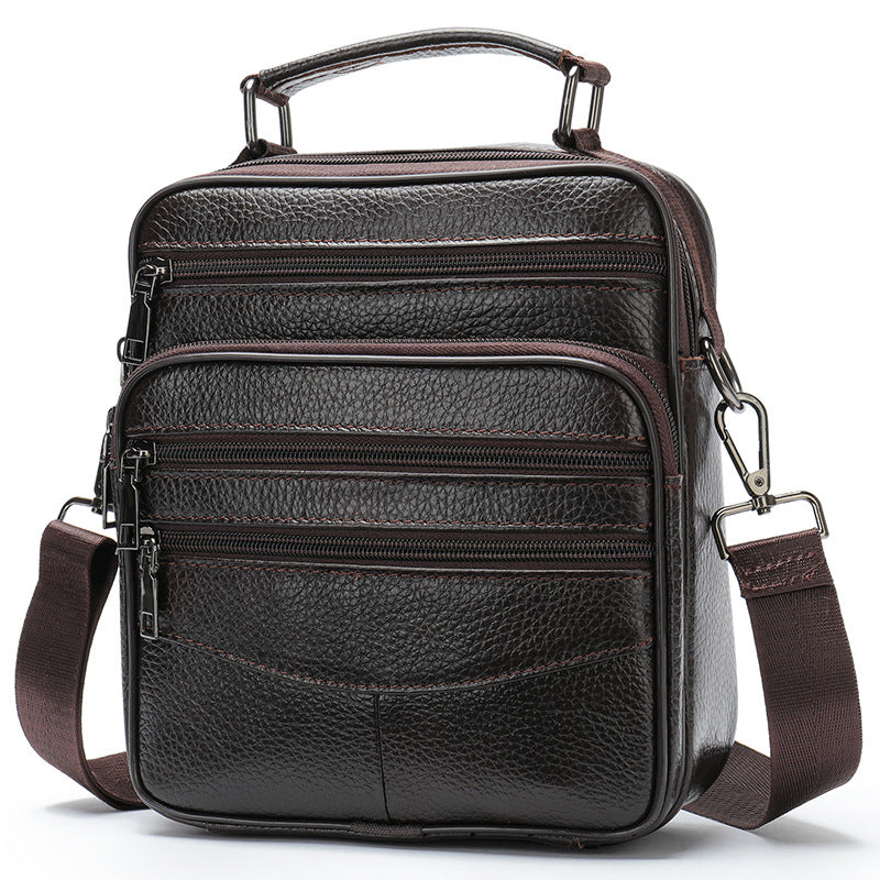 Men's Business Light Luxury Commuter First Layer Men's Shoulder Bags