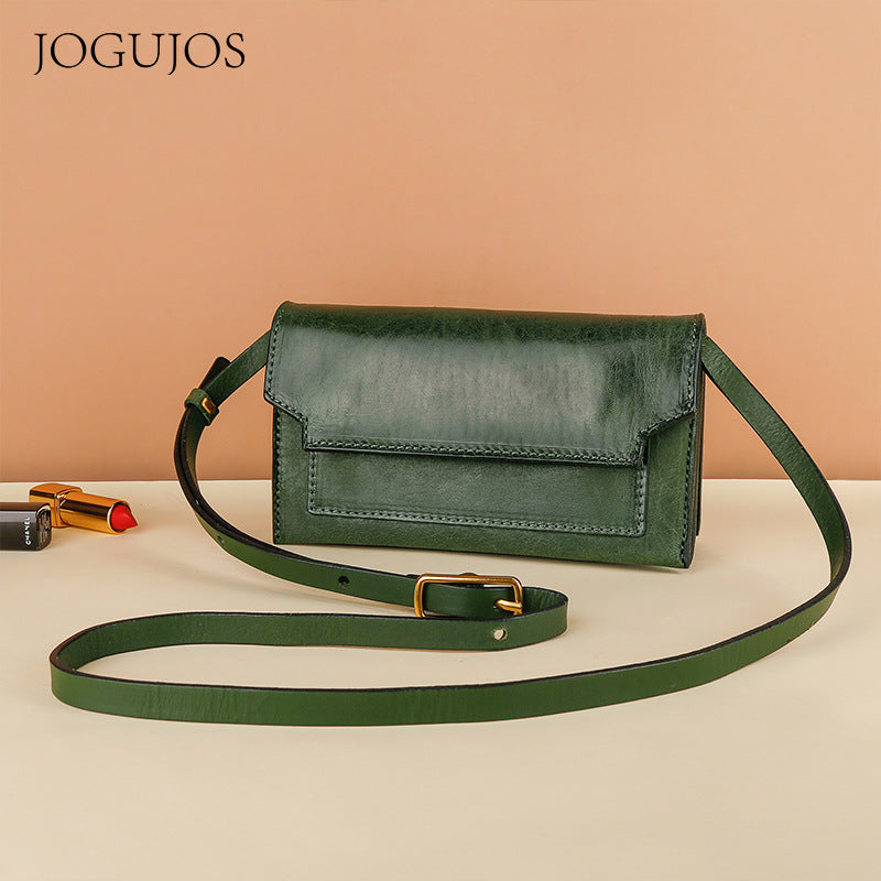 Women's Simple Fashion Cowhide Genuine Leather Shoulder Bags