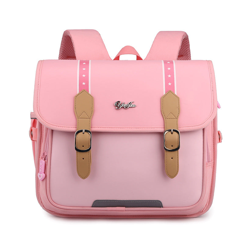 Horizontal Primary Grade Burden Alleviation Lightweight Elementary School Students' Schoolbags