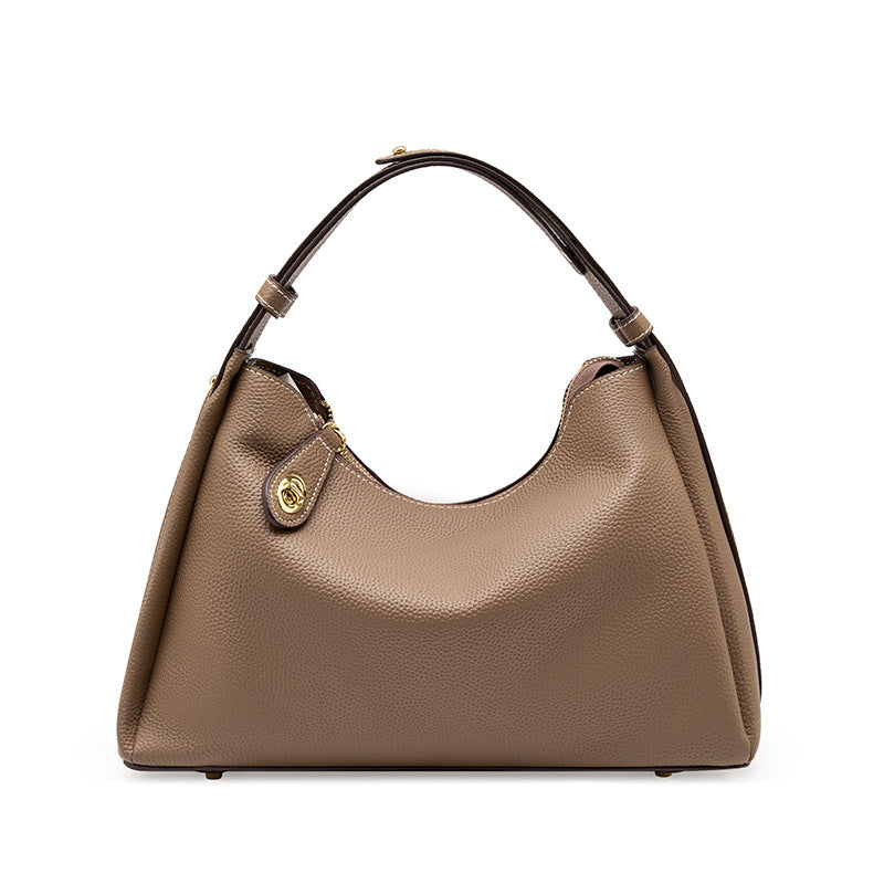 Women's High-grade Genuine Leather Fashion Underarm Elegant Bags