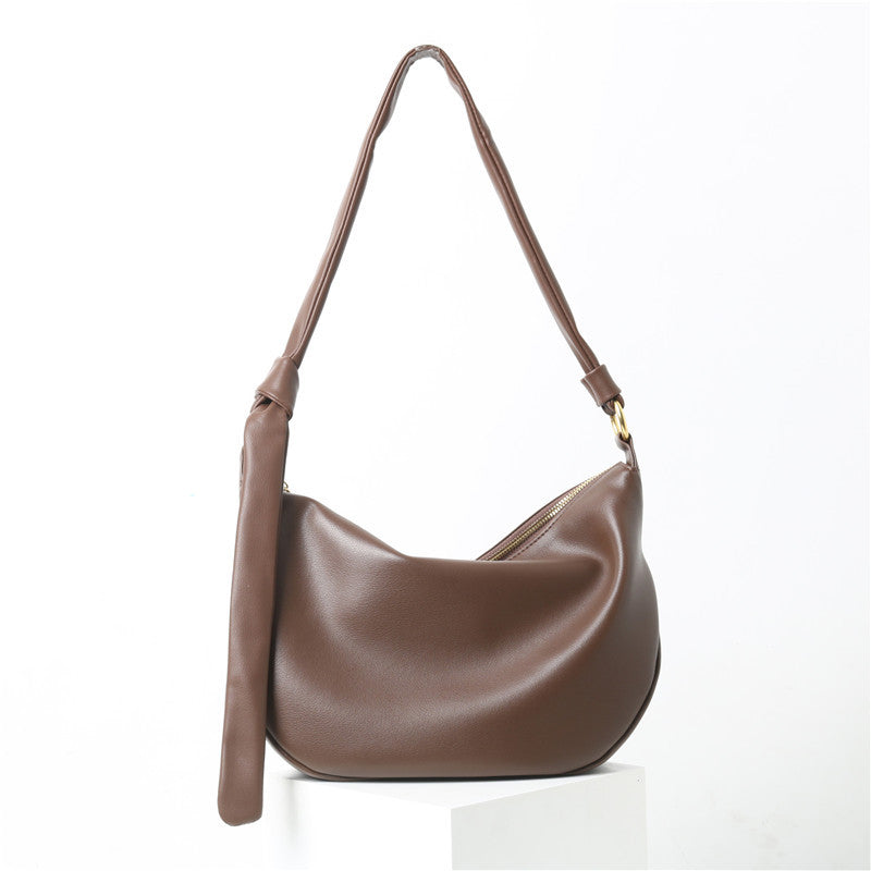 Women's Cowhide Versatile Design Simple High-grade Leather Shoulder Bags