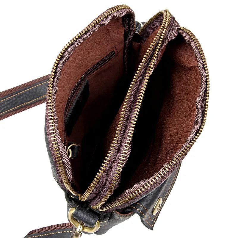 Men's Top Layer Crazy Horse Skin Lightweight Bags